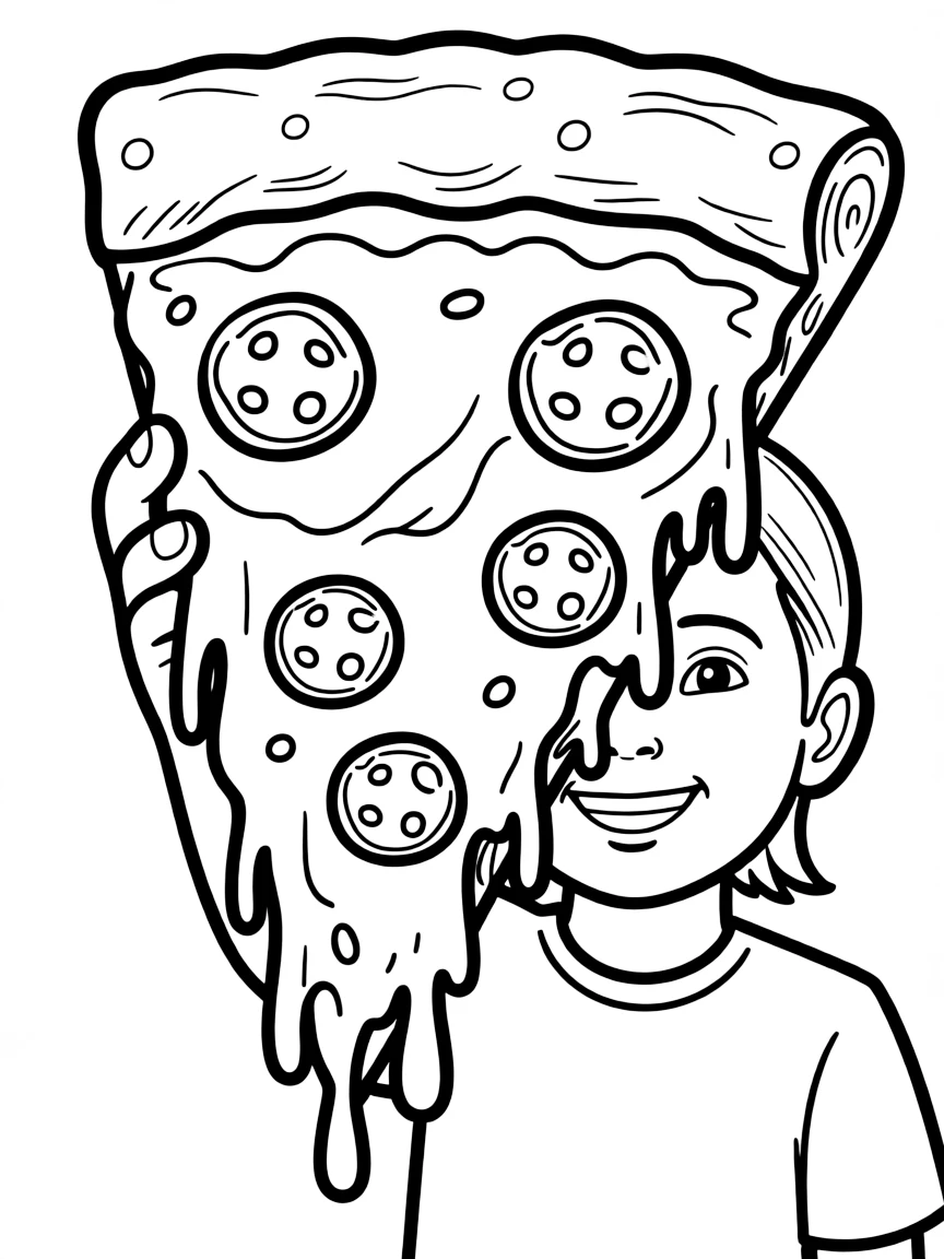 (New York) New York pizza slice with cheese