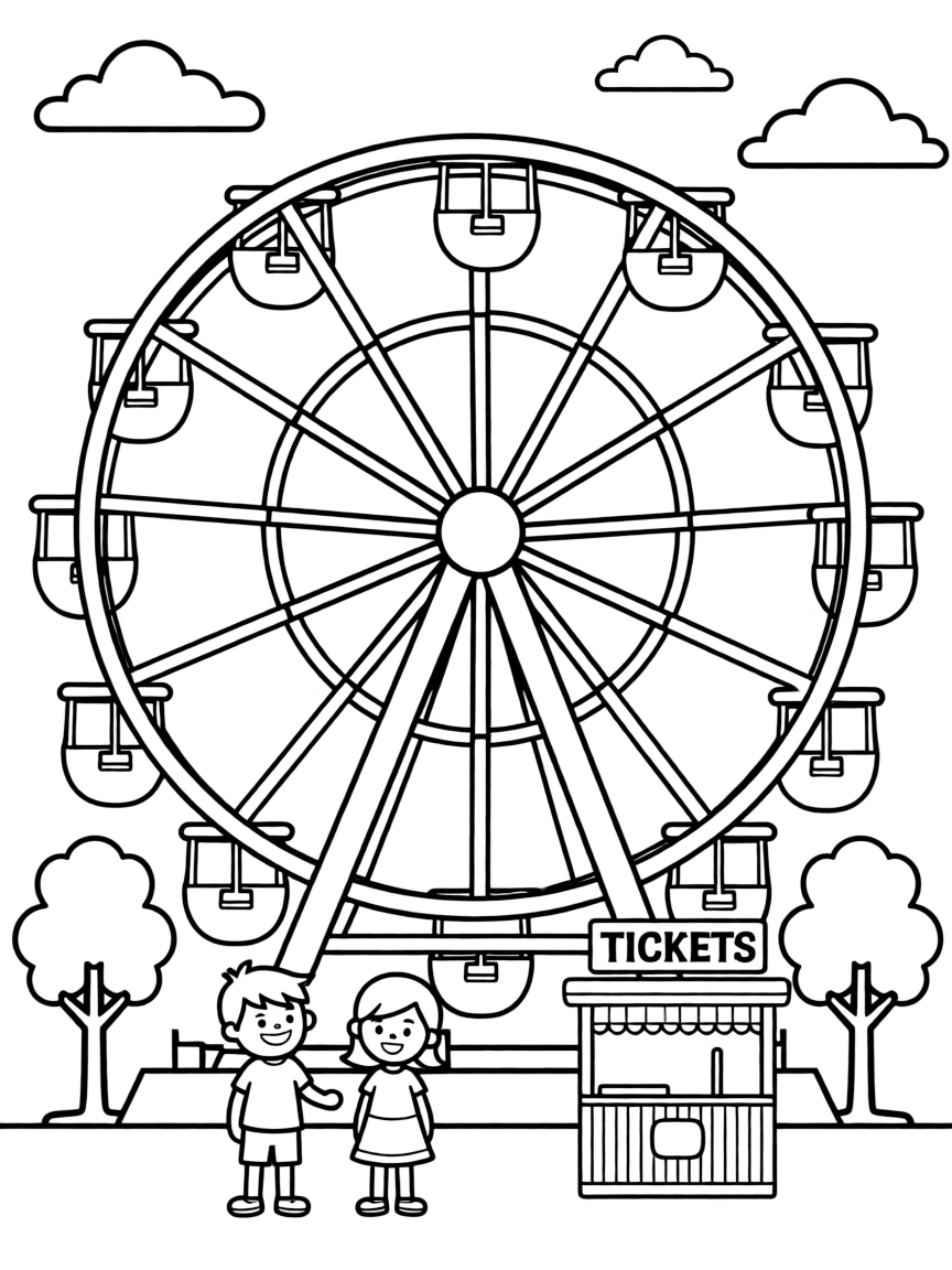 (New York) Coney Island Ferris wheel