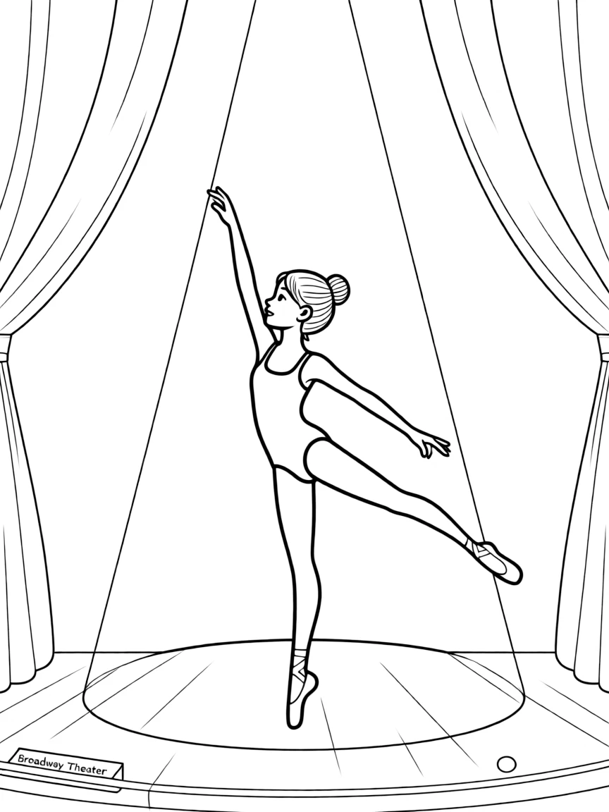 (New York) Broadway dancer in spotlight