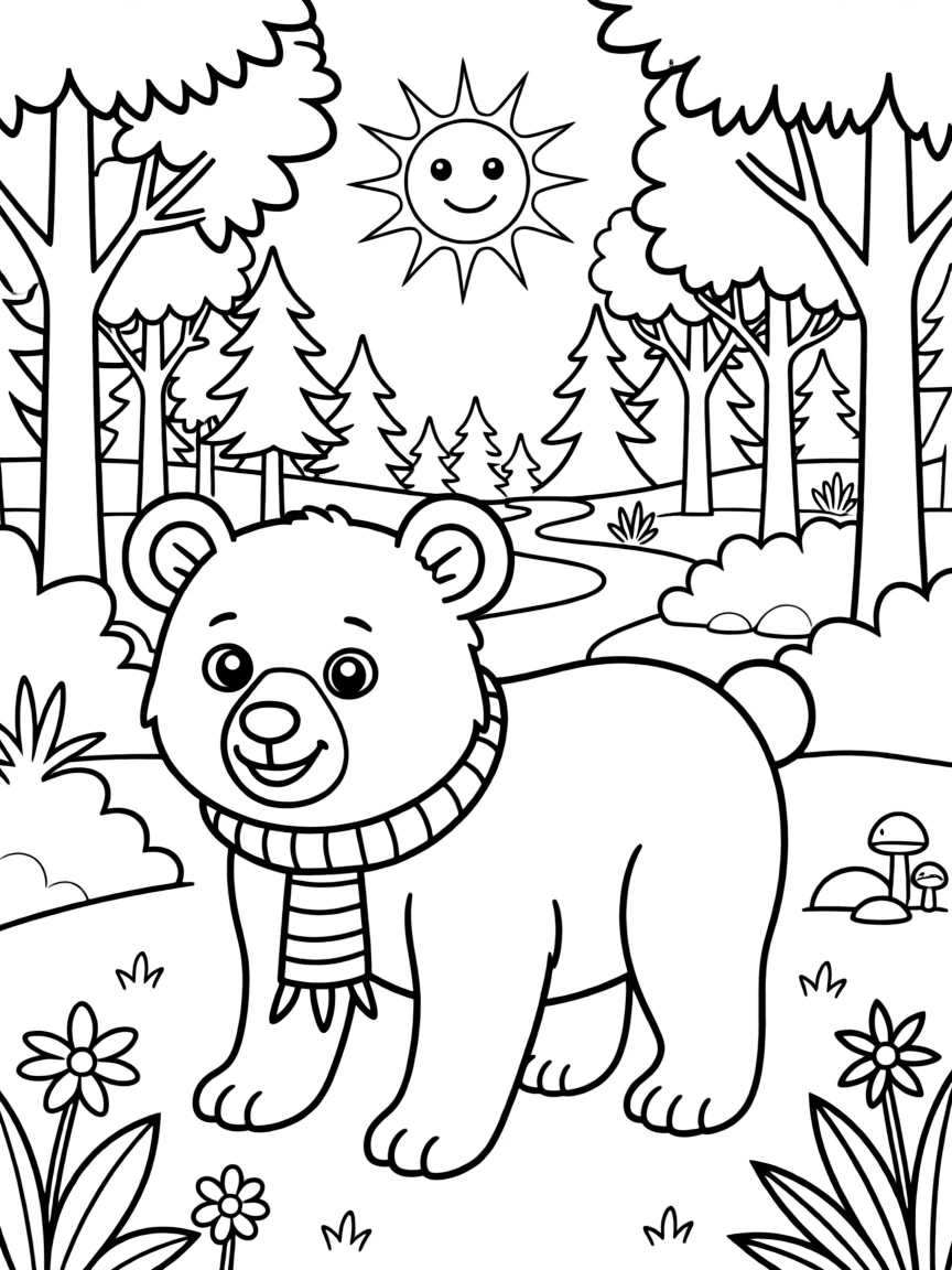 (New Hampshire) A black bear in the woods