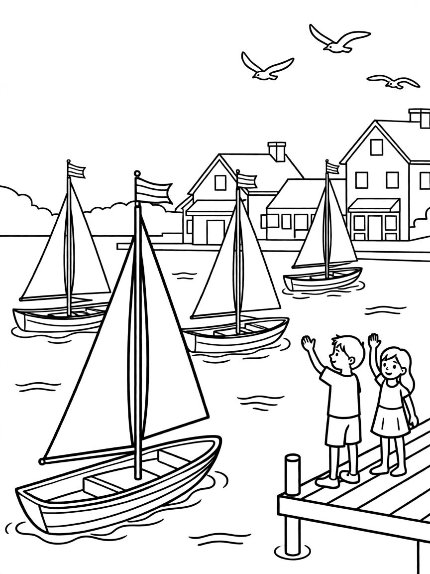 (New Hampshire) Boats in Portsmouth Harbor
