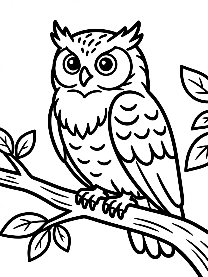 (New Hampshire) A snowy owl perched on a tree branch