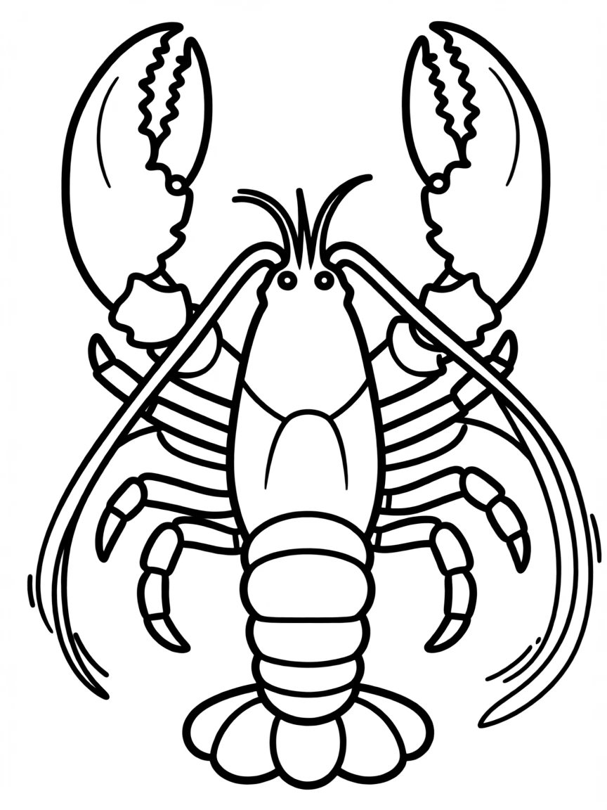 (Maine) A Maine lobster with big claws
