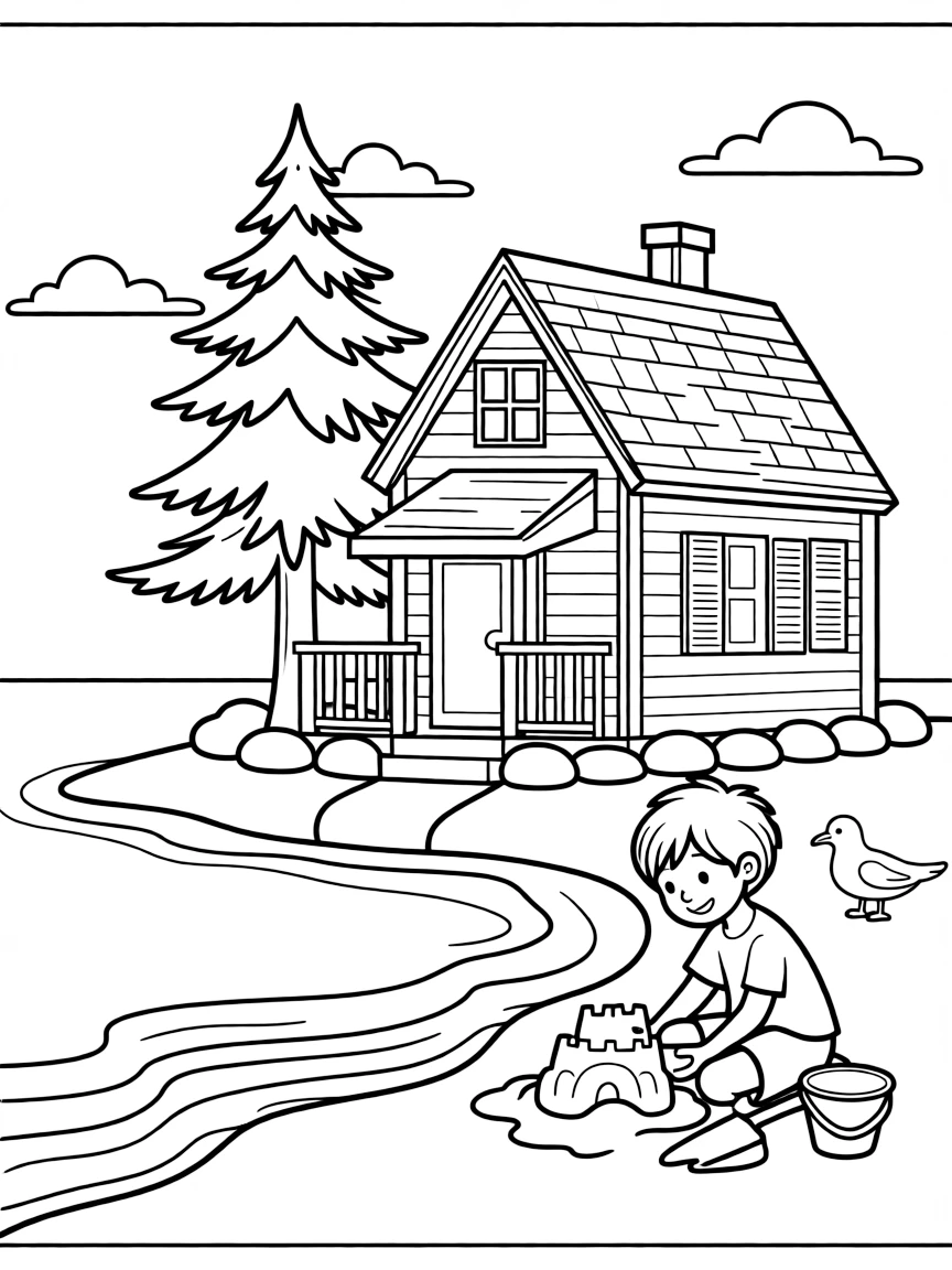 (Maine) A quaint cottage near the shore