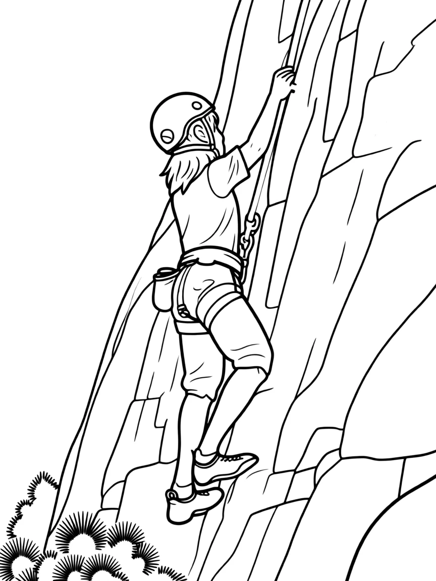 (West Virginia) Rock climber on Seneca Rocks