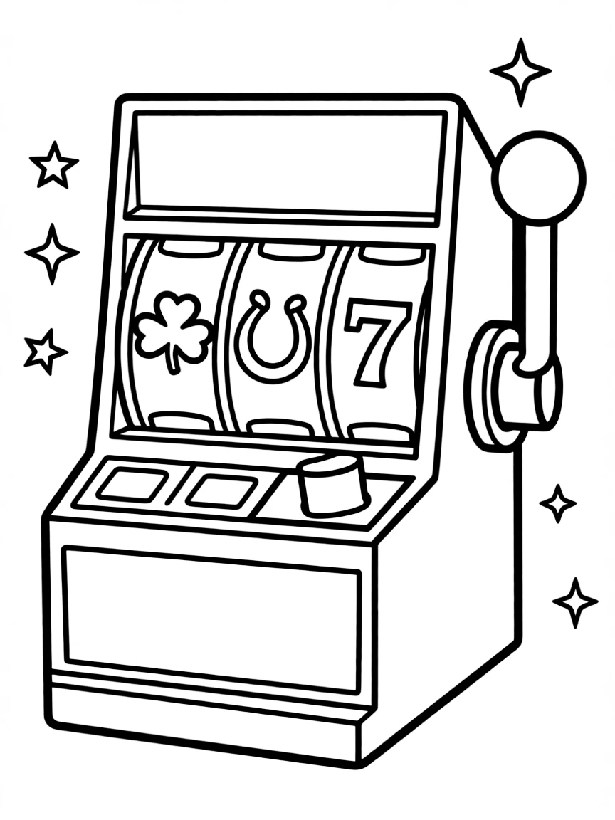 (Nevada) A simple slot machine with lucky symbols
