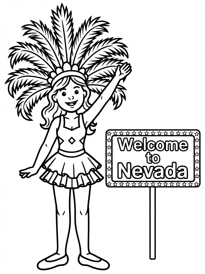 (Nevada) A showgirl costume (kid-friendly version)