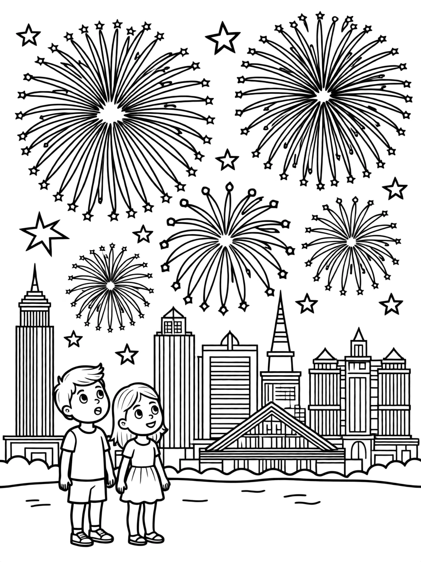 (Nevada) Fireworks over Las Vegas
