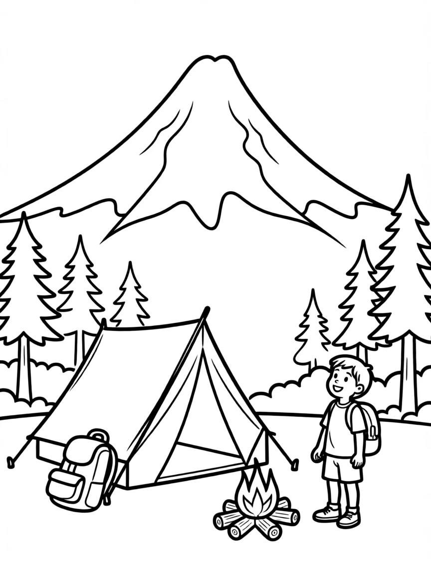 (Oregon) Mount Hood with snowy peak