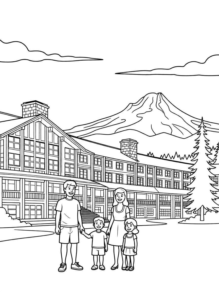 (Oregon) Timberline Lodge on Mount Hood