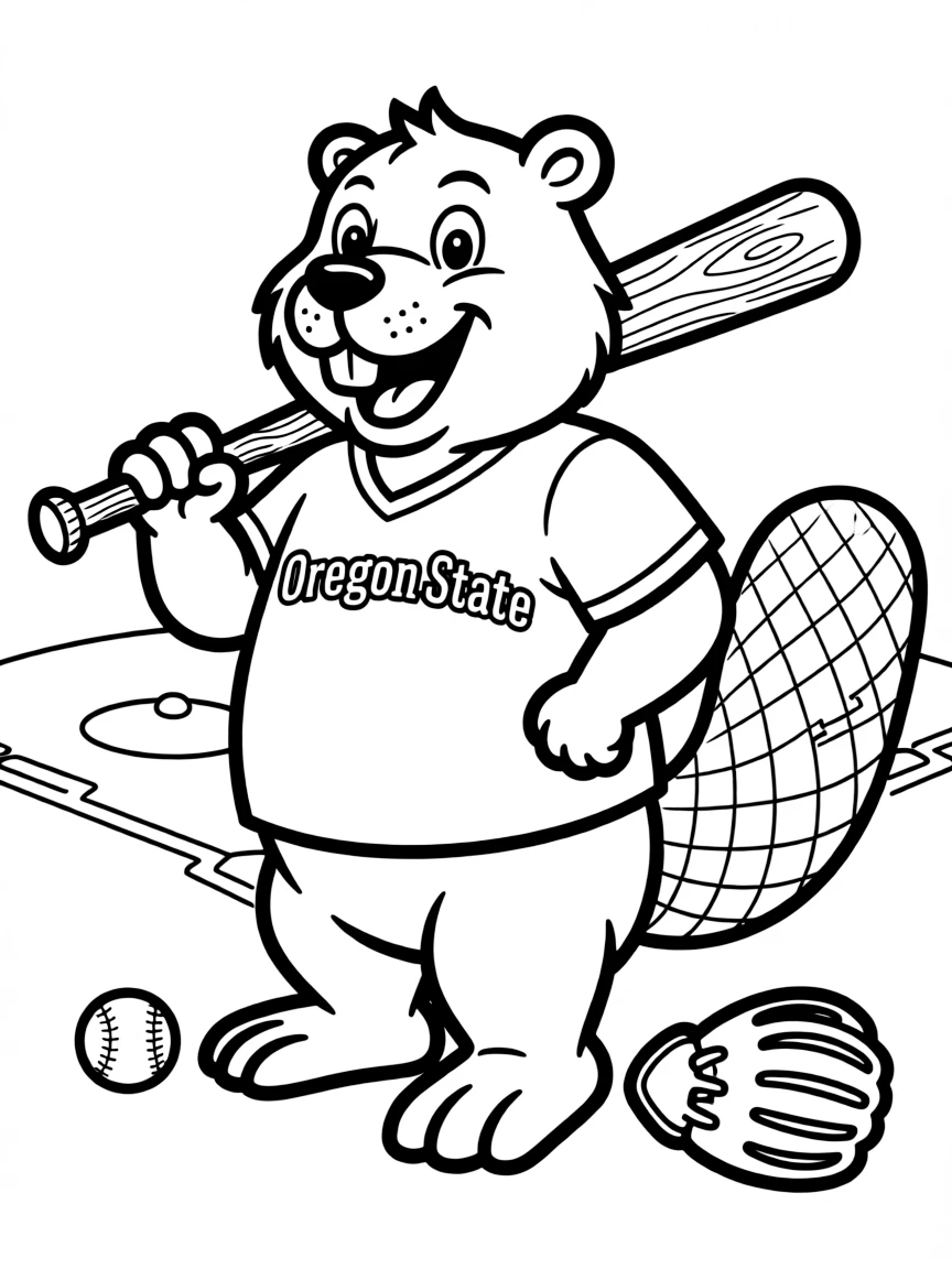 (Oregon) Oregon State Beavers mascot