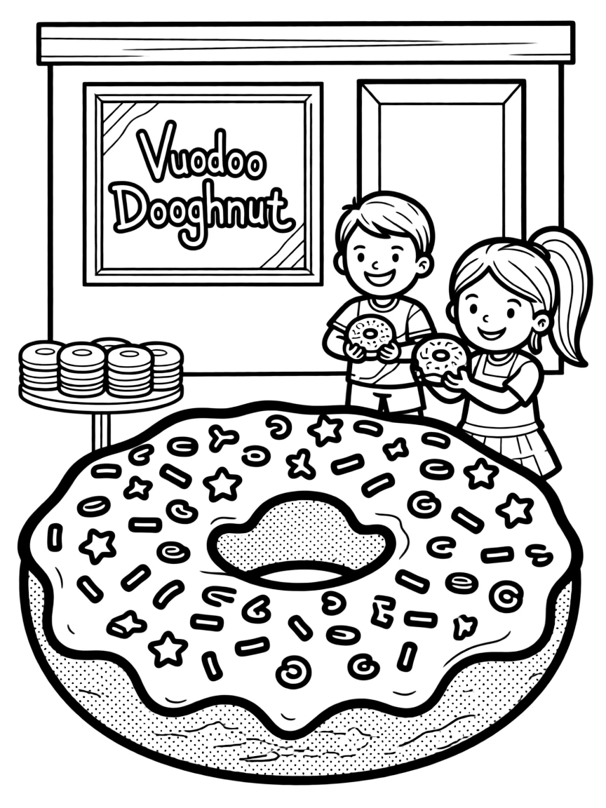 (Oregon) Voodoo Doughnut with fun toppings