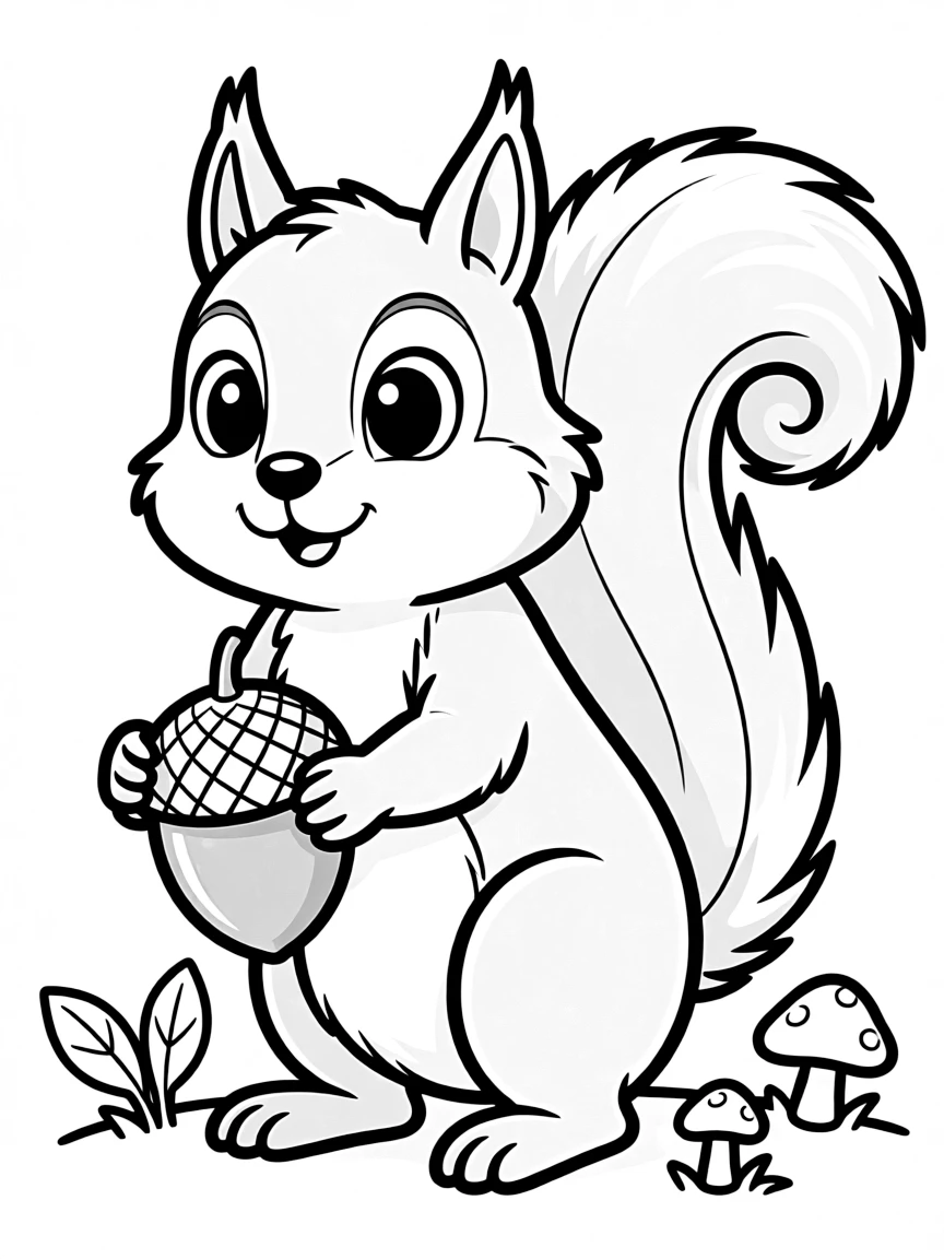 (Oregon) A squirrel holding an acorn