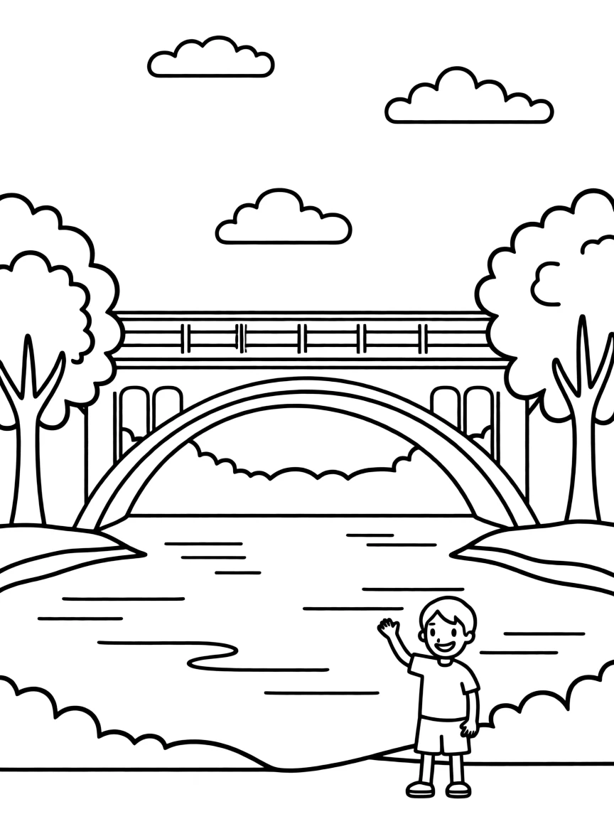 (Oregon) A bridge over Willamette River