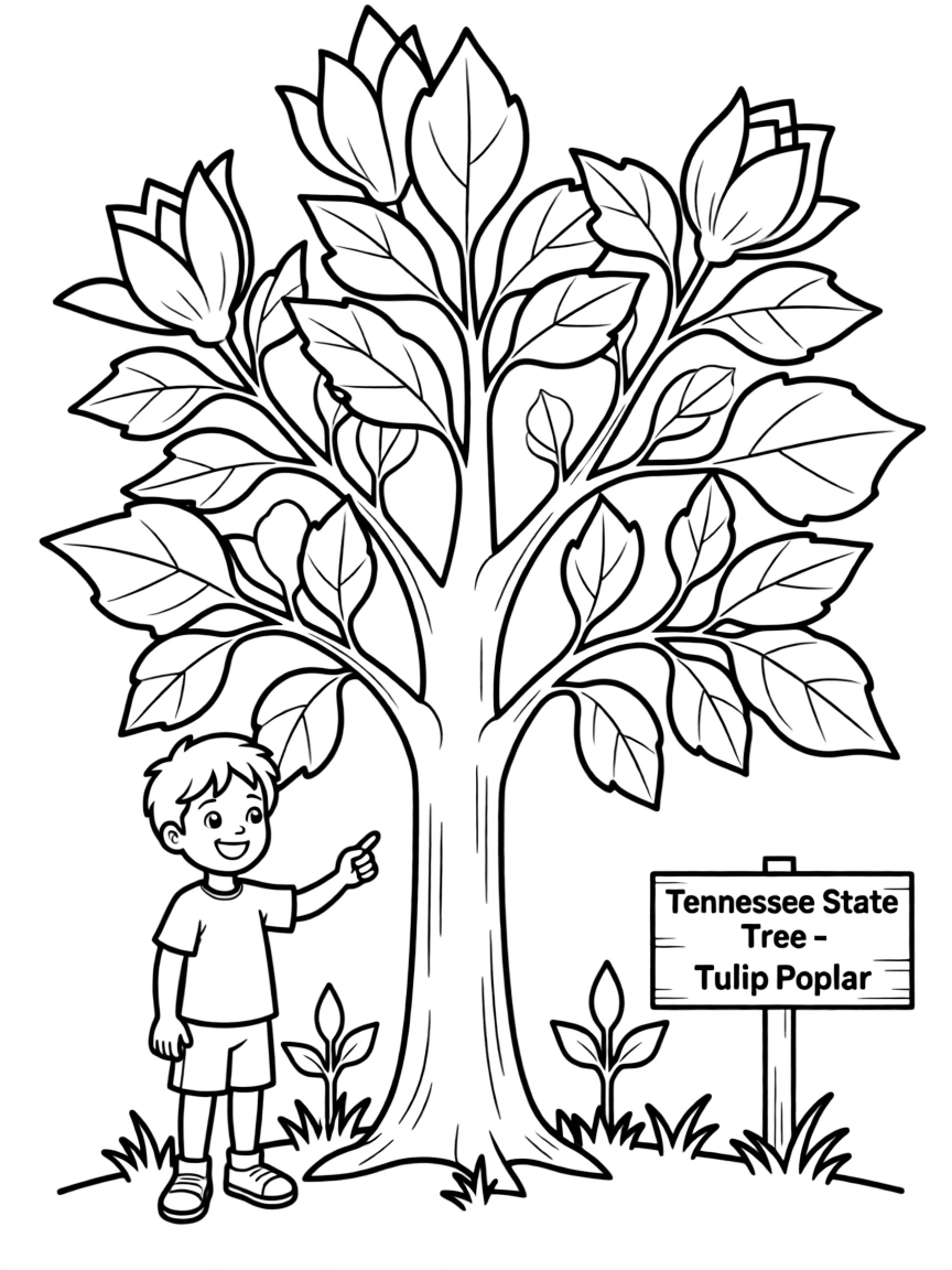 (Tennessee) The Tennessee state tree – Tulip Poplar