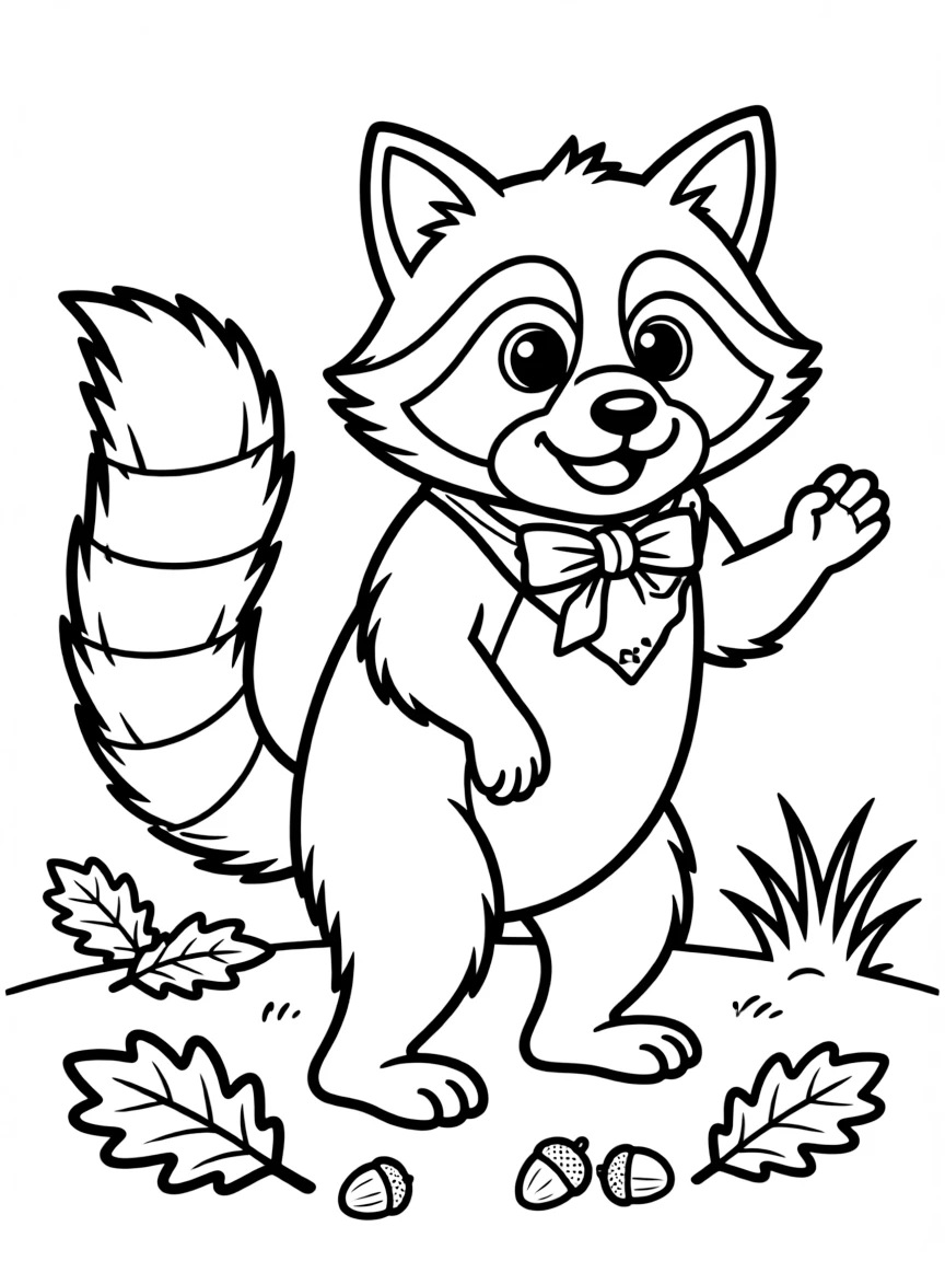 (Tennessee) A raccoon, Tennessee’s state wild animal