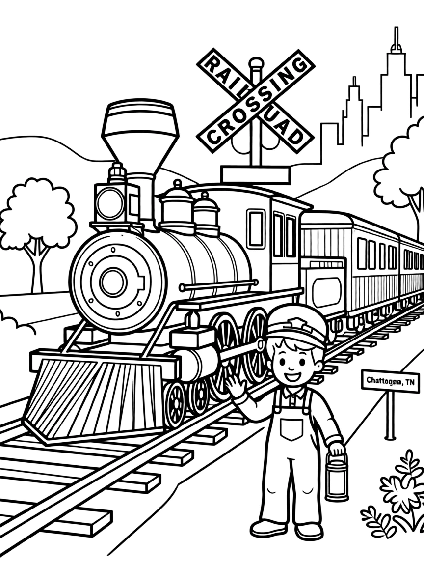 (Tennessee) A historic train chugging through Chattanooga
