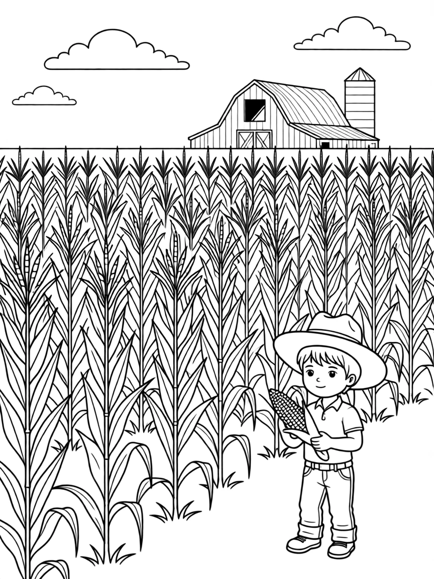 (Nebraska) A field of corn in Nebraska
