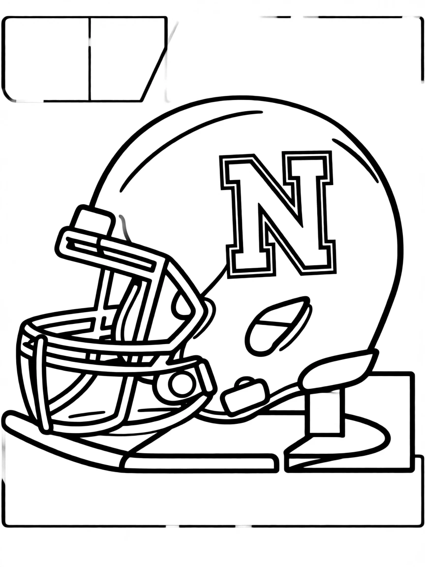 (Nebraska) The University of Nebraska football helmet
