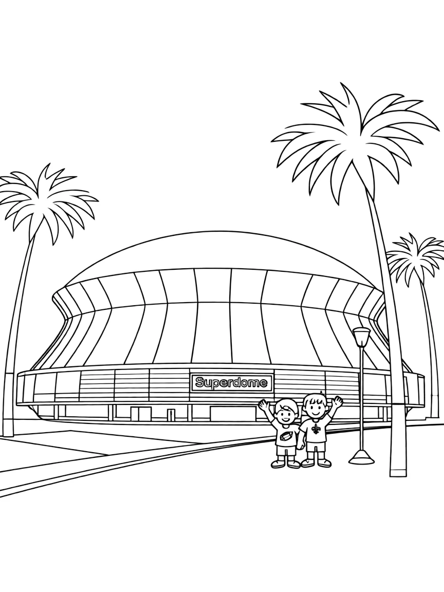 (Louisiana) The Superdome stadium in New Orleans