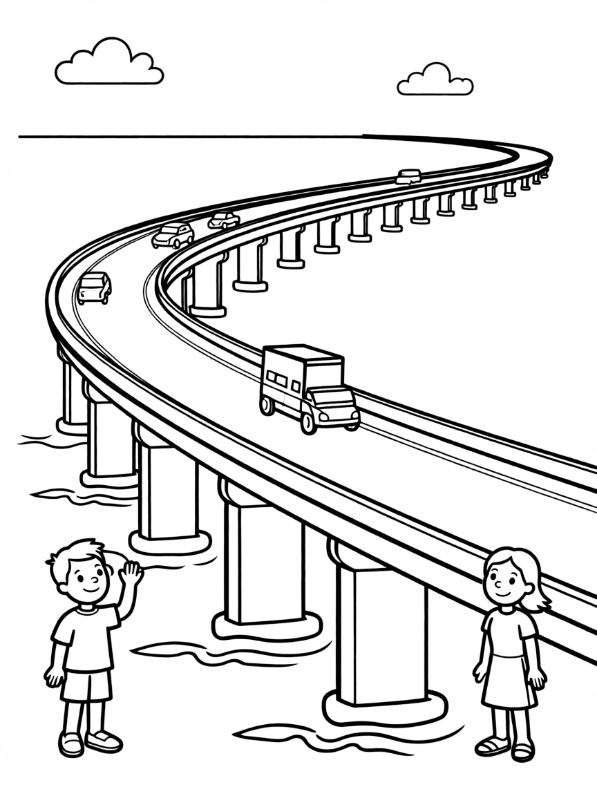 (Louisiana) The Lake Pontchartrain Causeway bridge