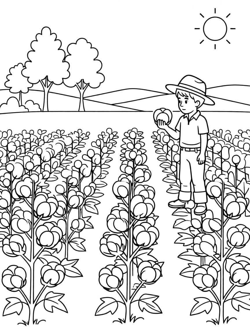 (Louisiana) A cotton field in northern Louisiana