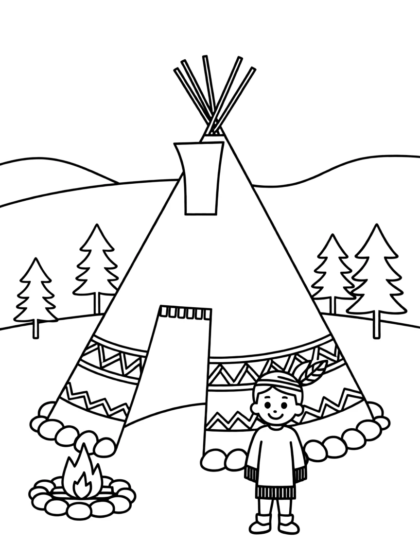 (Wyoming) A teepee representing Native American heritage