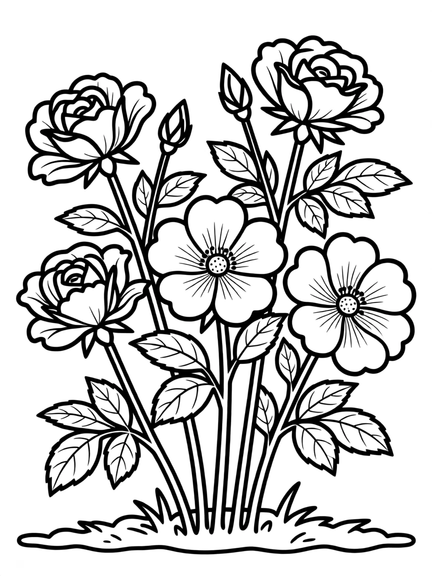 (North Dakota) The North Dakota state flower – Wild Prairie Rose