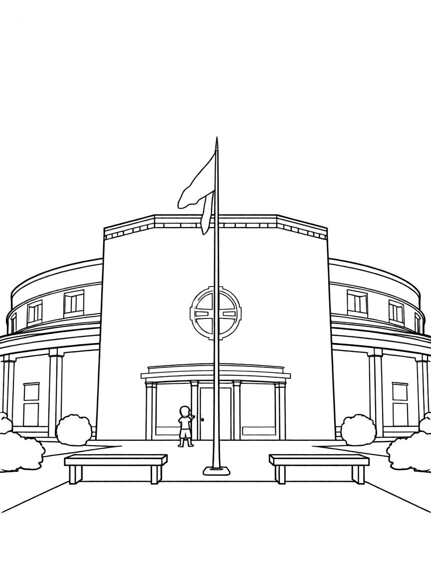 (New Mexico) The New Mexico state capitol building in Santa Fe