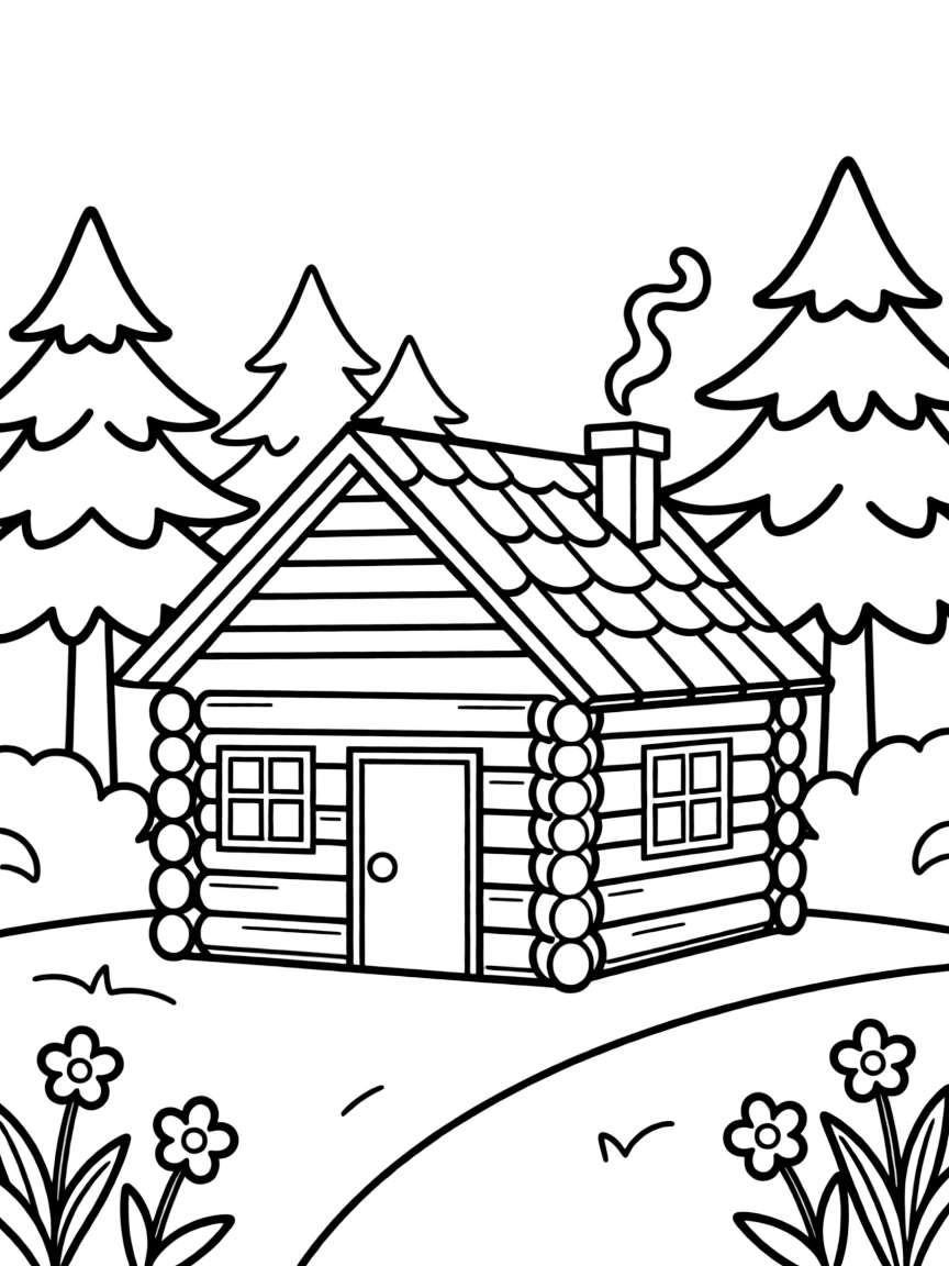 (Missouri) A log cabin in the woods