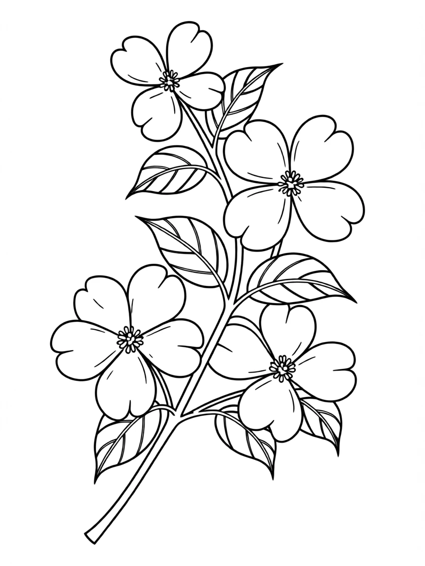 (North Carolina) Dogwood flowers, the state flower
