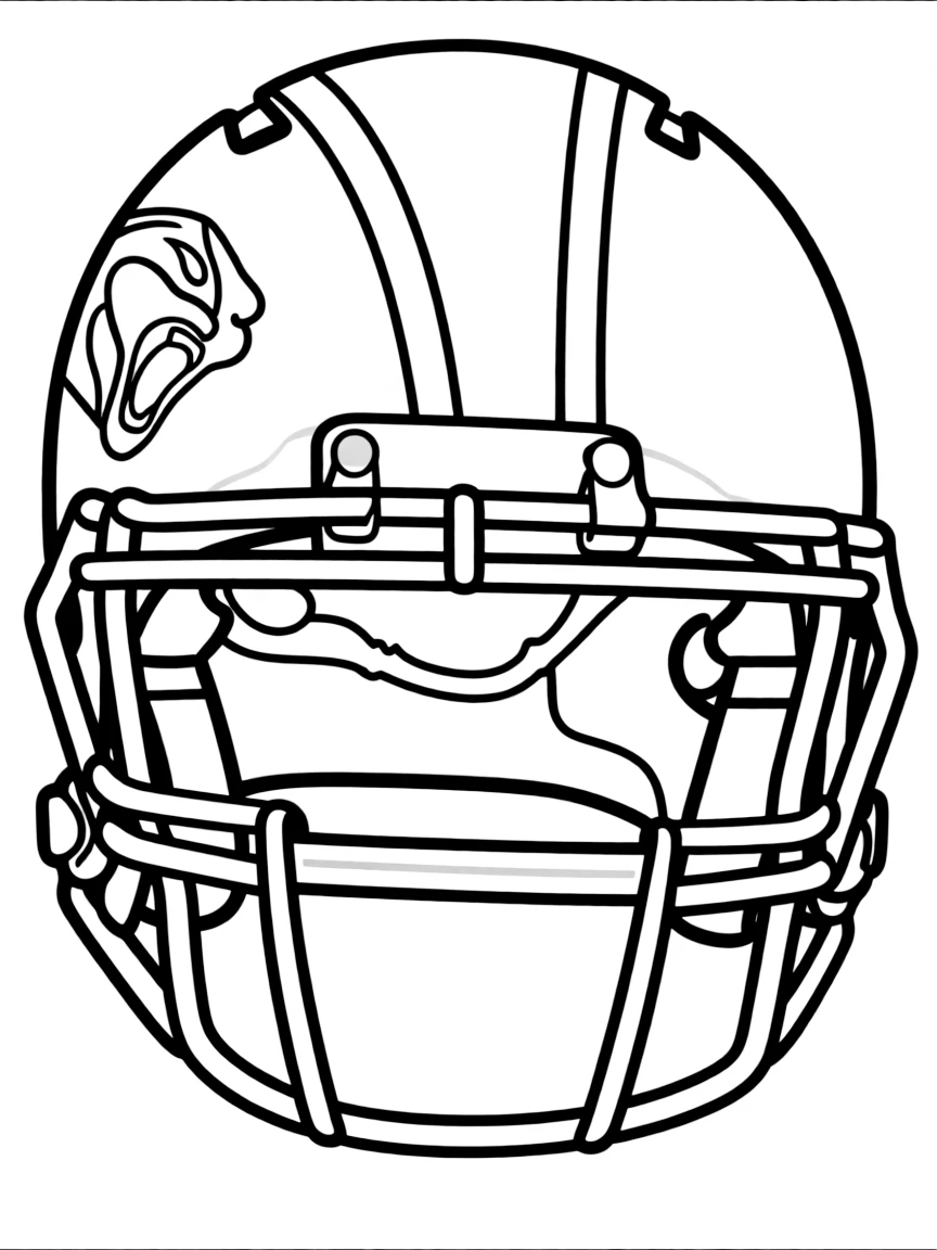 (North Carolina) A Carolina Panther football helmet