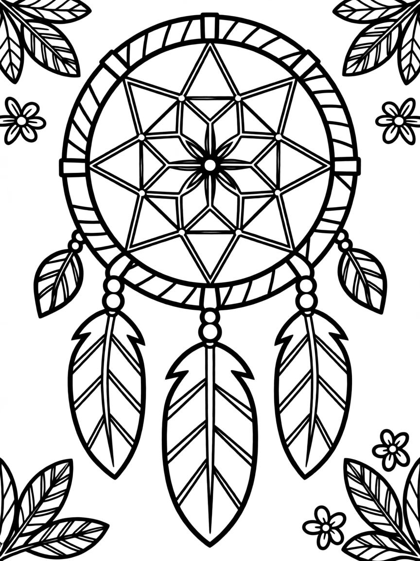 (Wisconsin) A Native American dreamcatcher (honoring Wisconsin tribes)
