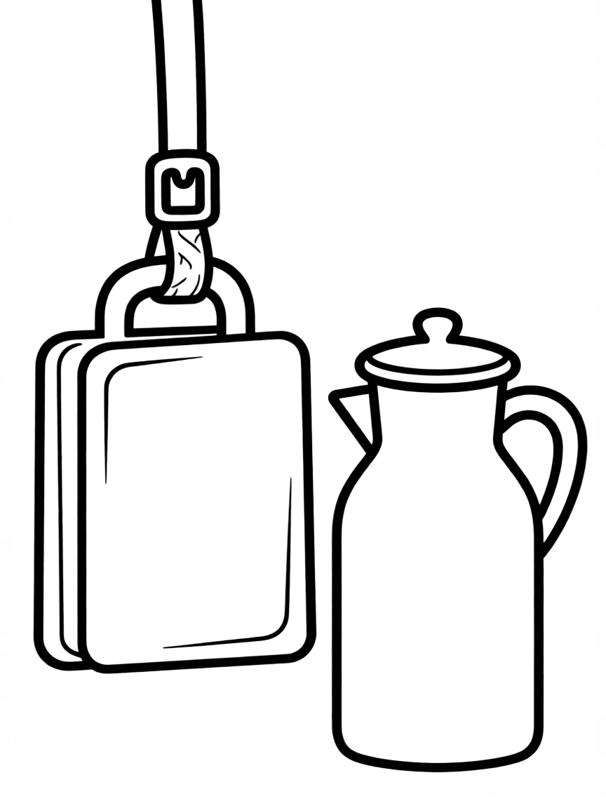 (Wisconsin) A cowbell and milk jug