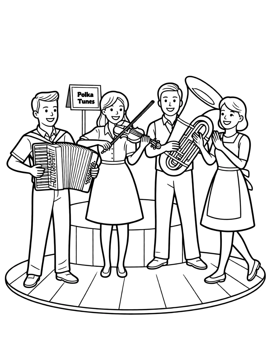(Wisconsin) A polka band playing music