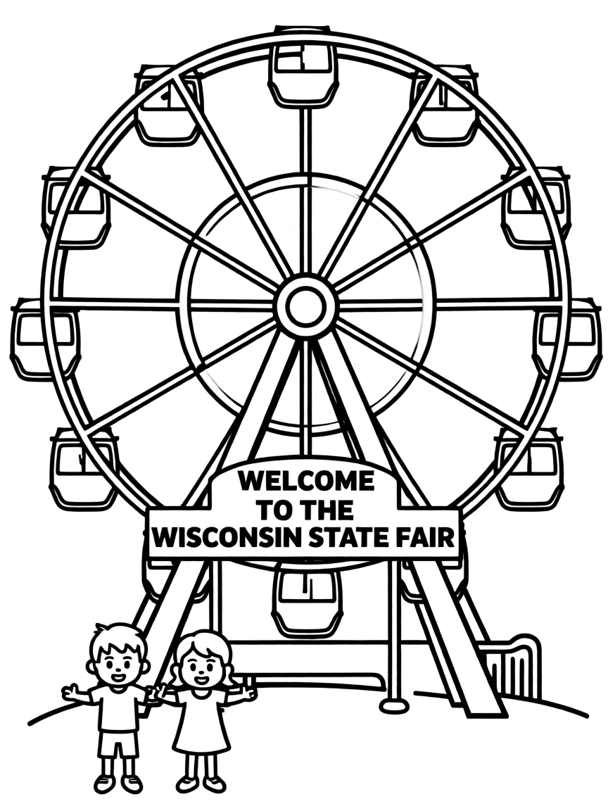 (Wisconsin) A state fair Ferris wheel