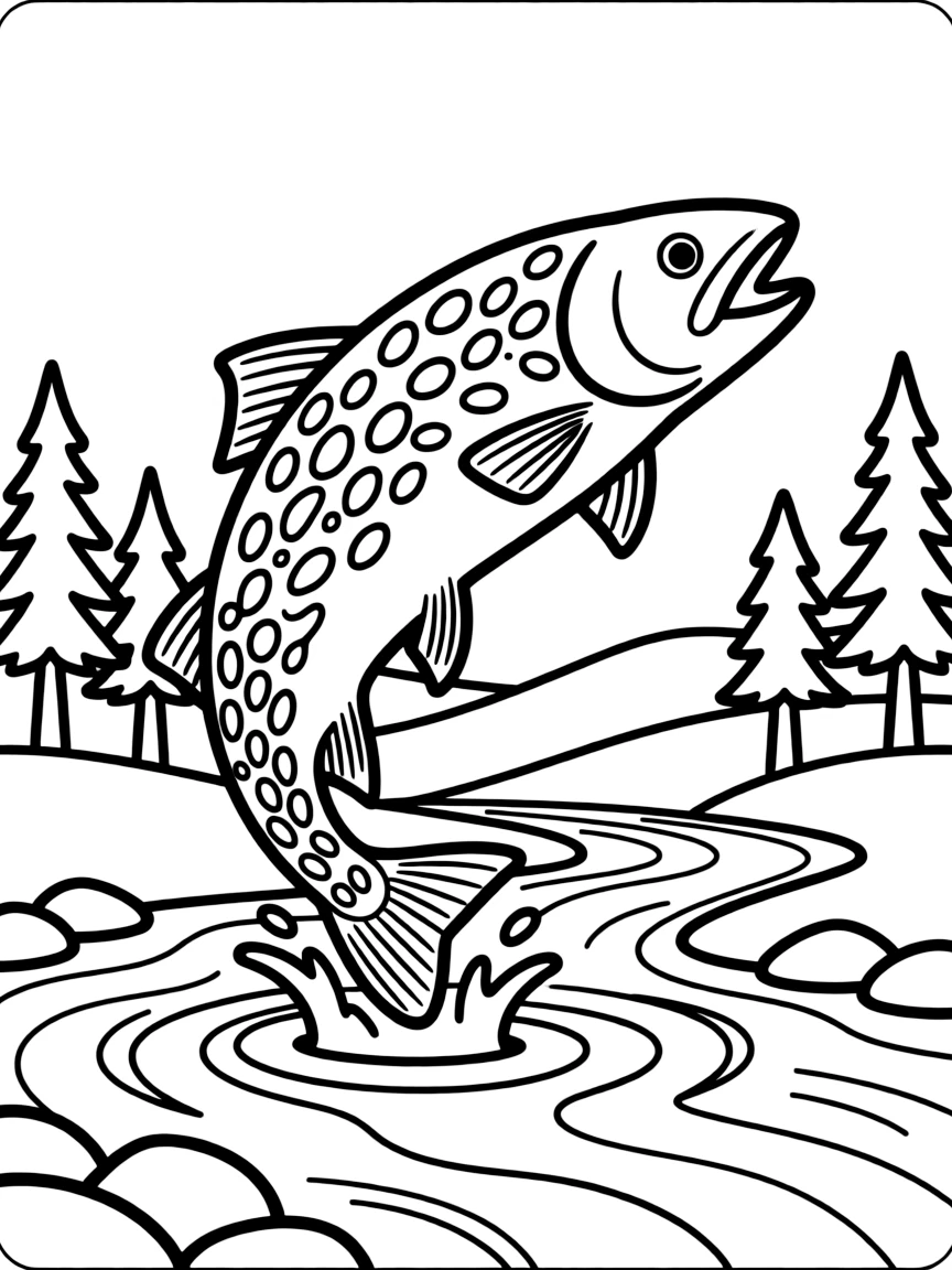 (Montana) A trout jumping out of a clear Montana stream