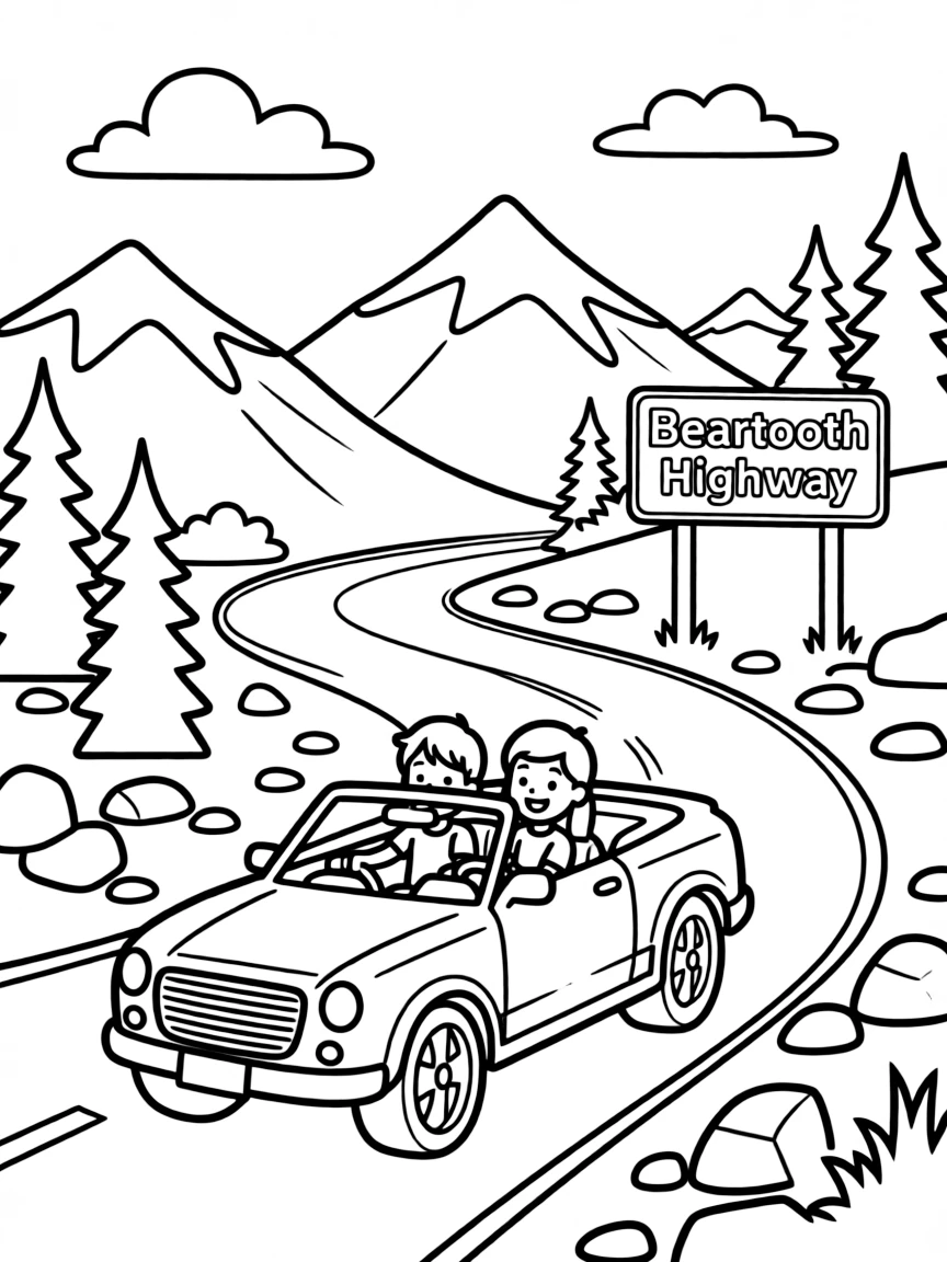 (Montana) A scenic drive through the Beartooth Highway