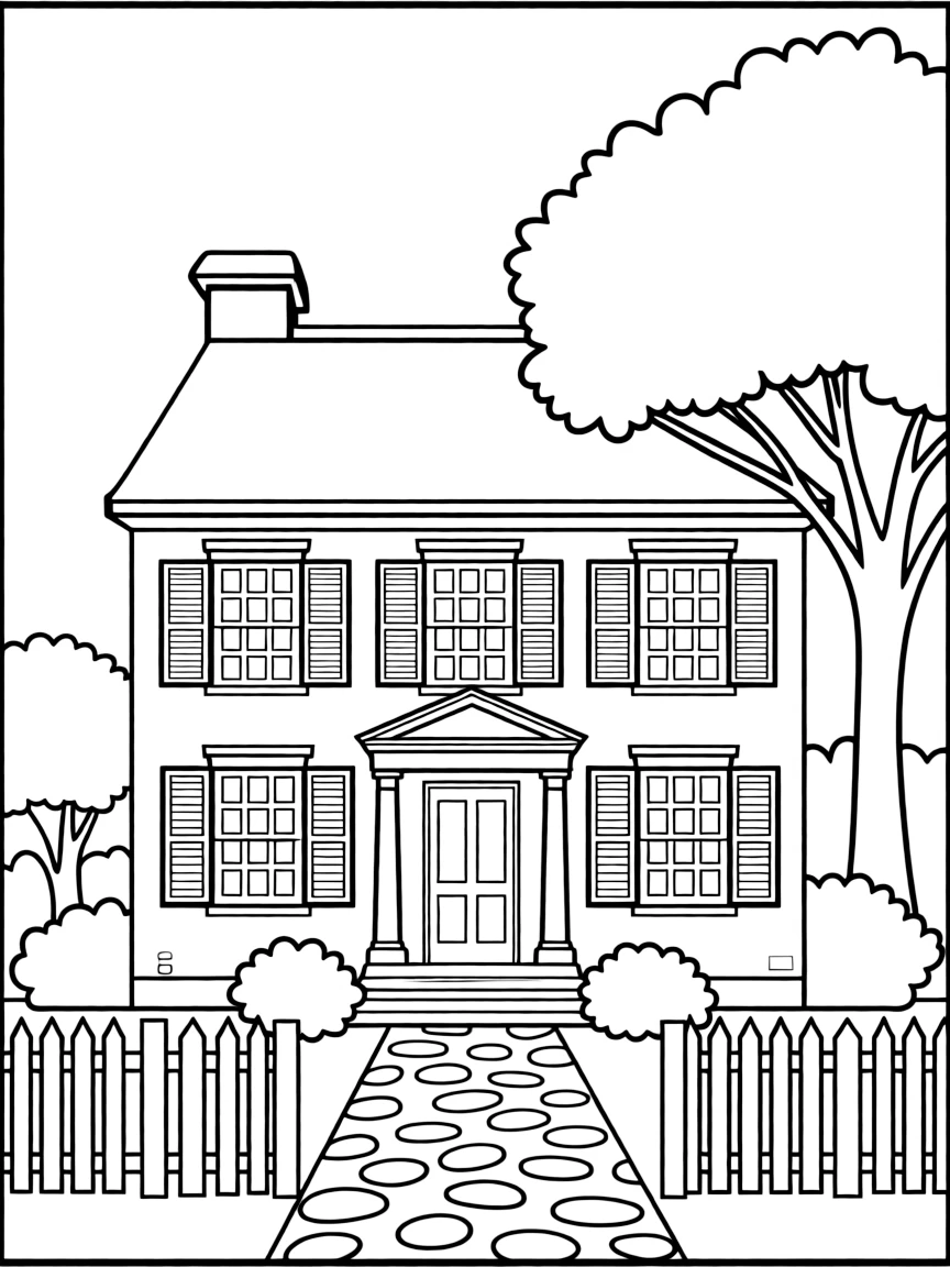 (Rhode Island) A colonial-style house in Providence