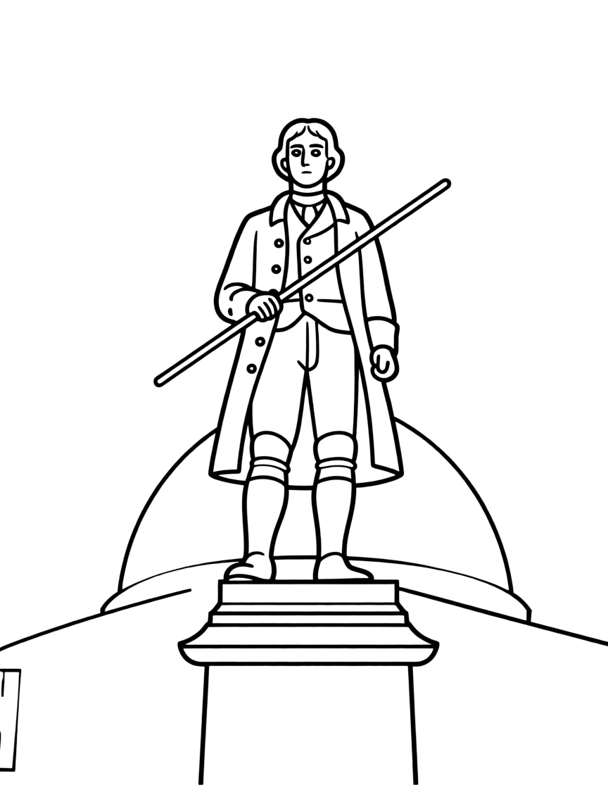 (Rhode Island) The “Independent Man” statue from the State House