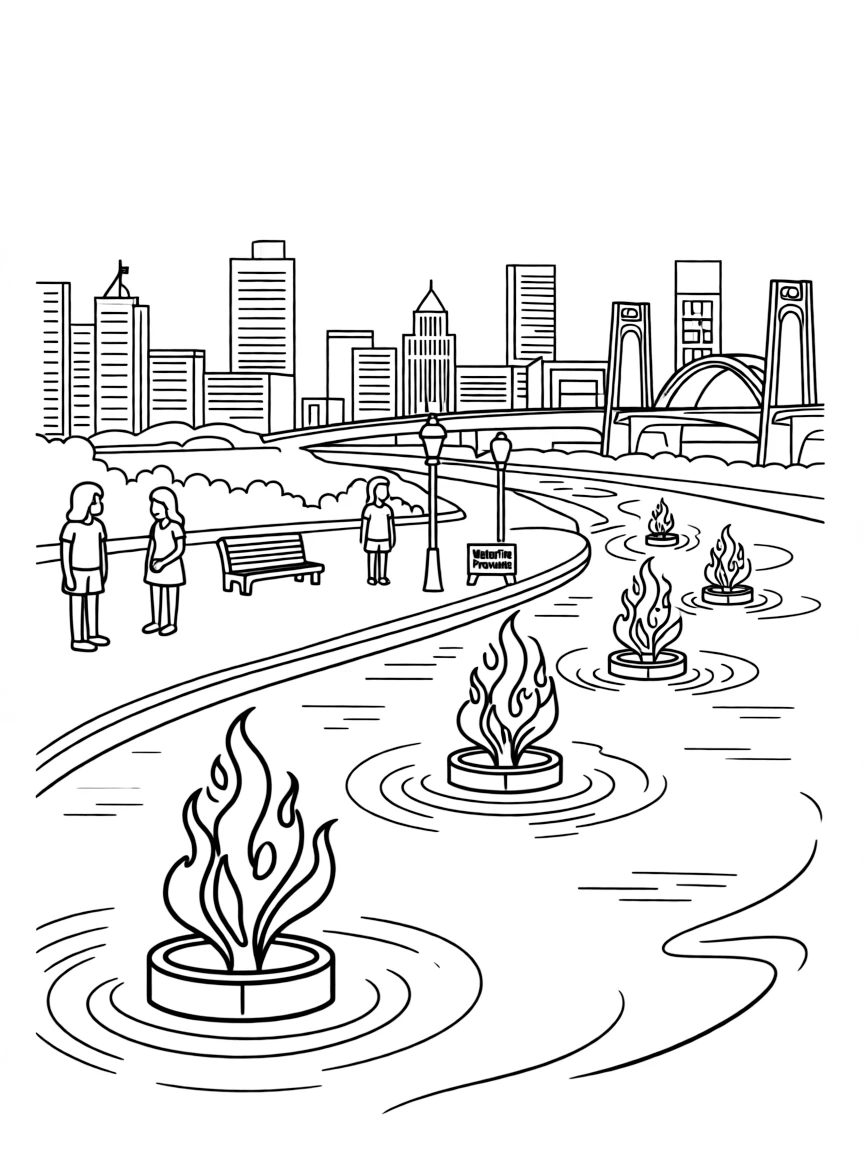 (Rhode Island) A scene from WaterFire in Providence
