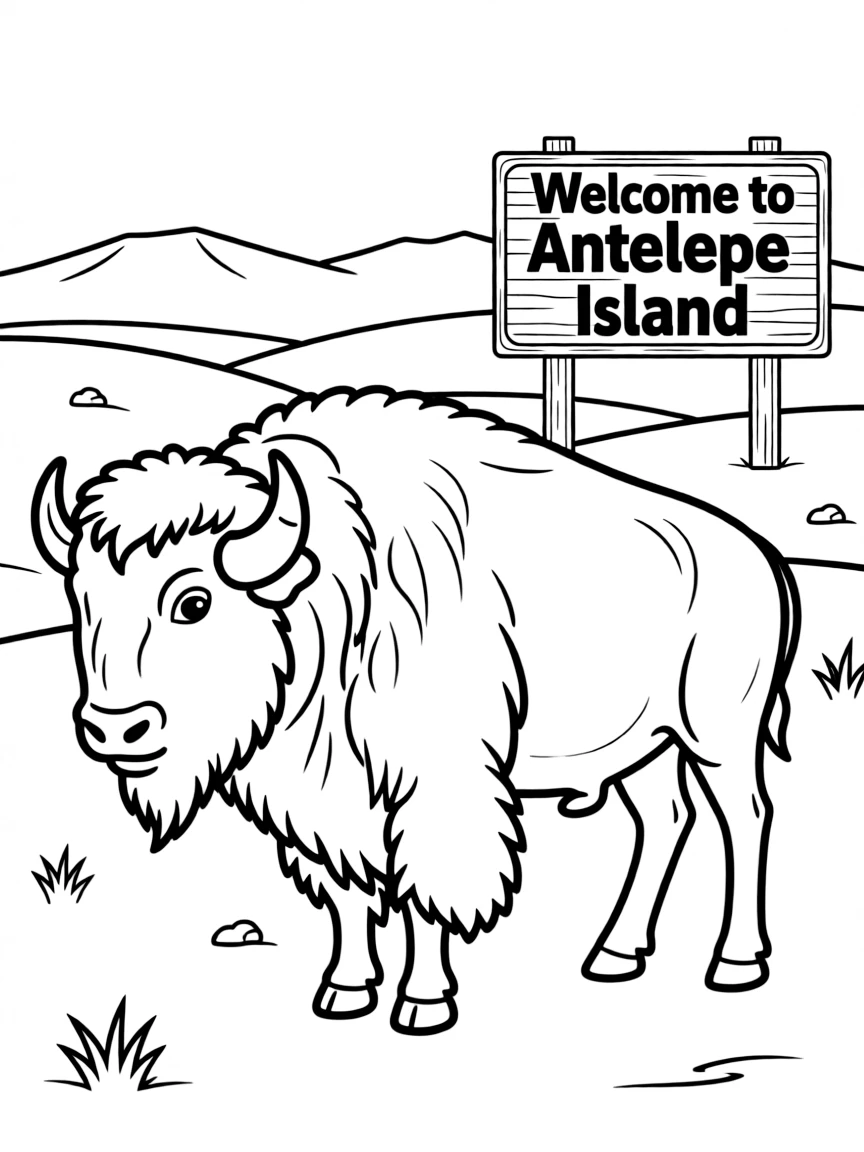 (Utah) A bison at Antelope Island