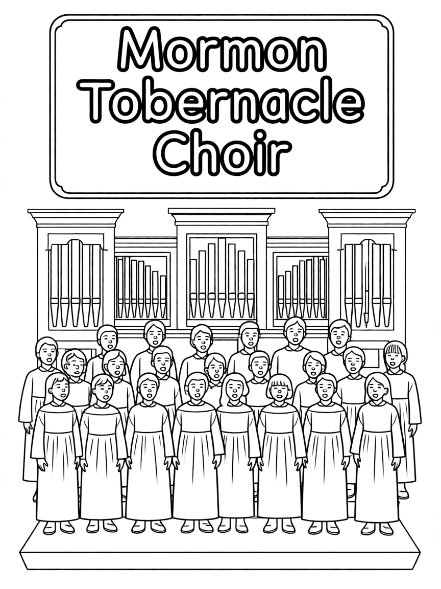 (Utah) The Mormon Tabernacle Choir singing