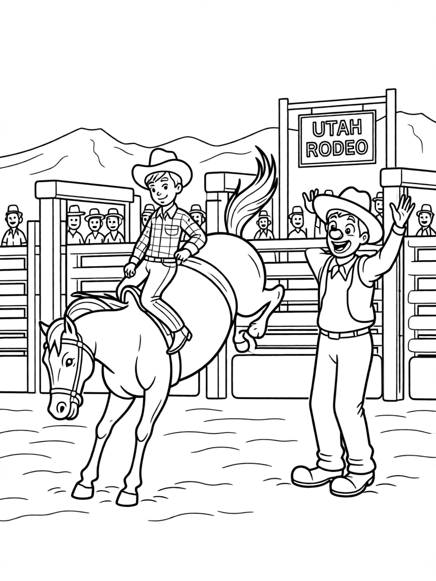 (Utah) A rodeo scene