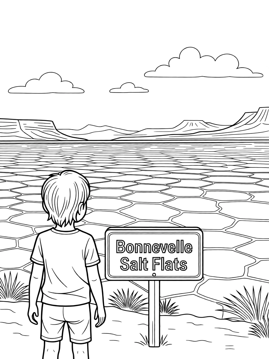 (Utah) The Bonneville Salt Flats