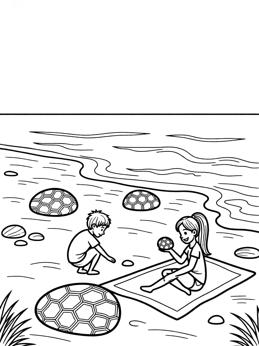 (Michigan) Petoskey stones on the beach