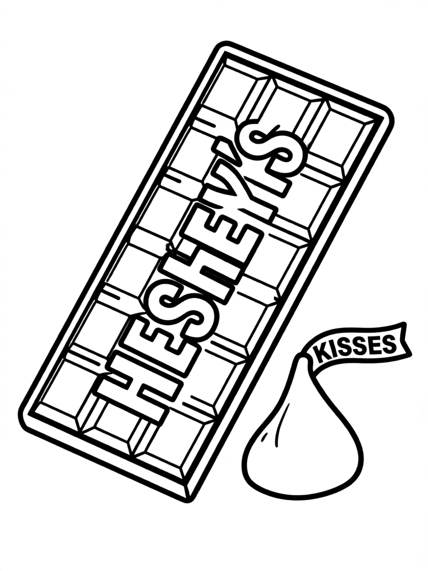 (Pennsylvania) A Hershey’s chocolate bar and kiss