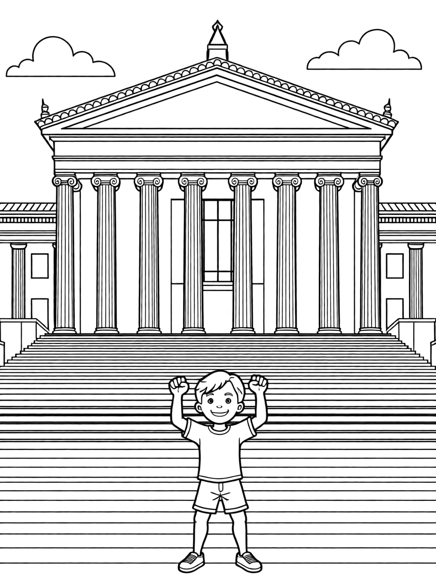 (Pennsylvania) The Philadelphia Museum of Art and Rocky steps