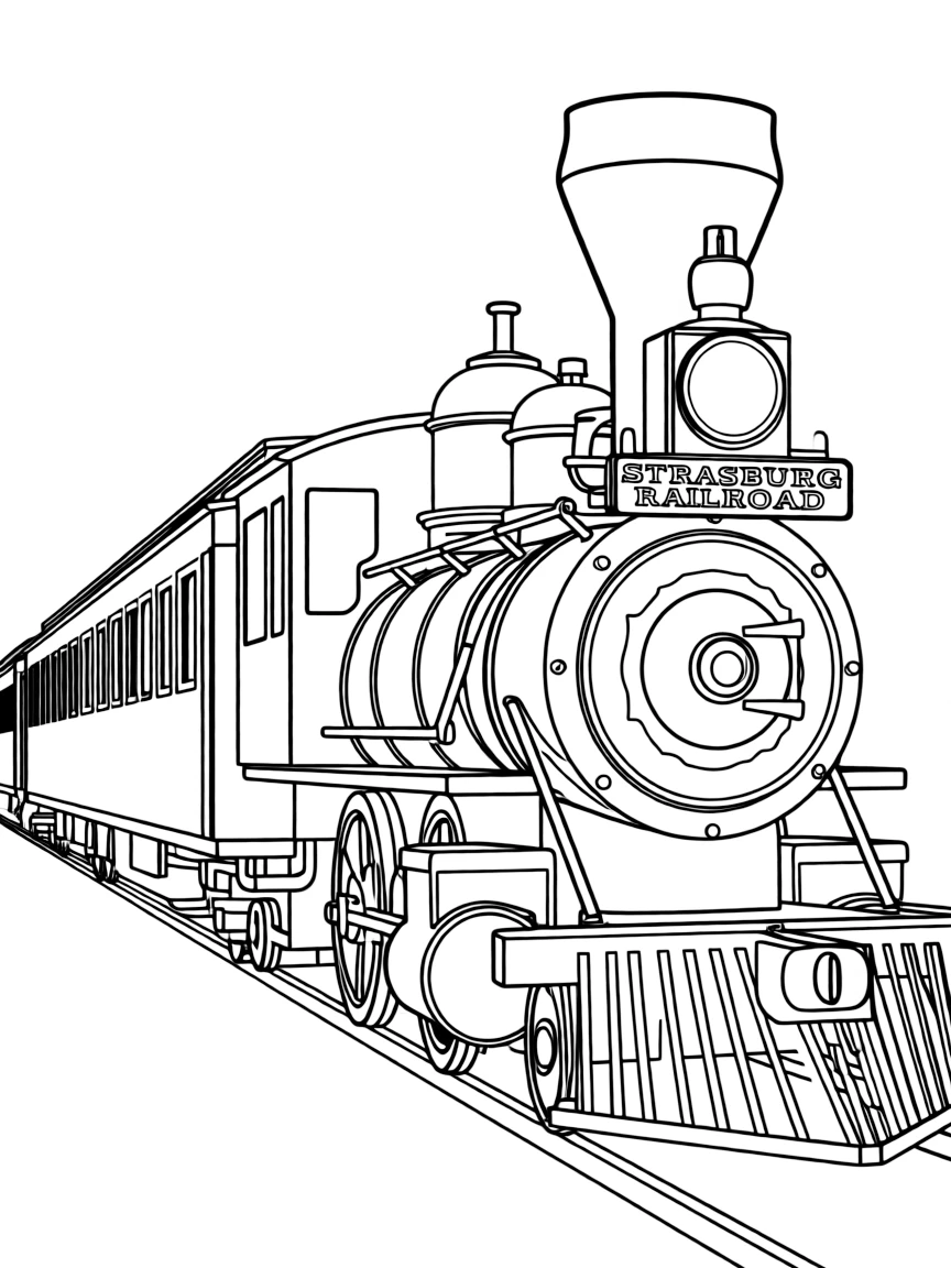 (Pennsylvania) A steam locomotive from Strasburg Rail Road