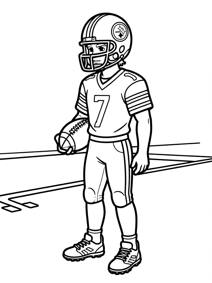 (Pennsylvania) A football player from the Pittsburgh Steelers